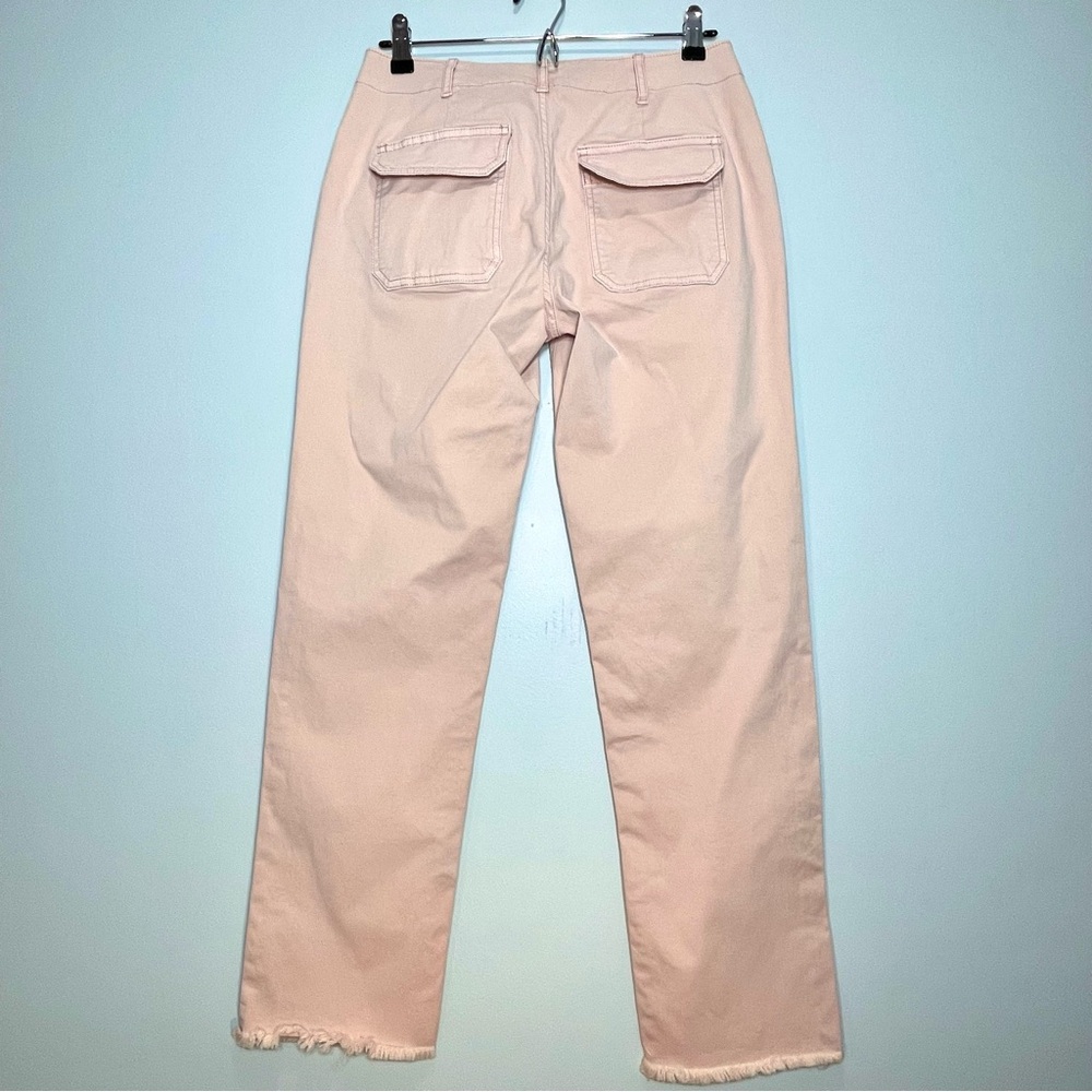 ANTHROPOLOGIE PILCRO Women's Pale Pink Twill Stretch Ankle Pants Size 26 - Picture 2 of 9